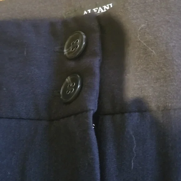 Alfani Dark Grey Striaght Leg Dress Pants Short - Picture 3 of 5